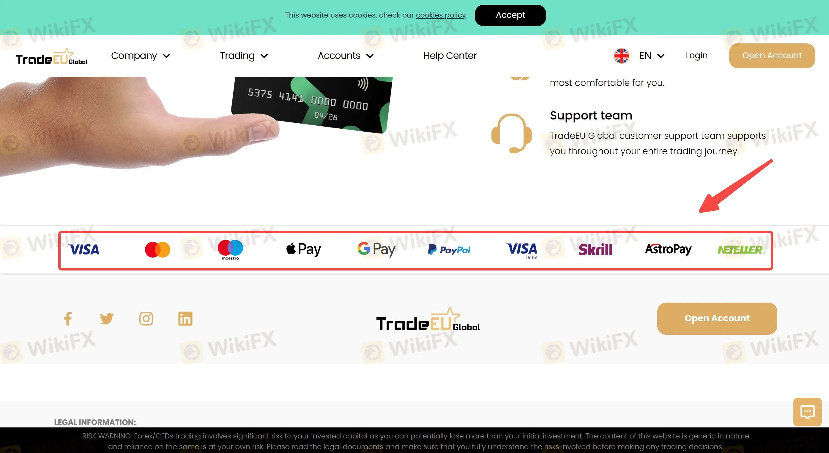 Payment methods