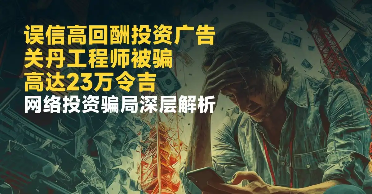 误信高回酬投资广告，关丹工程师被骗高达23万令吉 —— 网络投资骗局深层解析