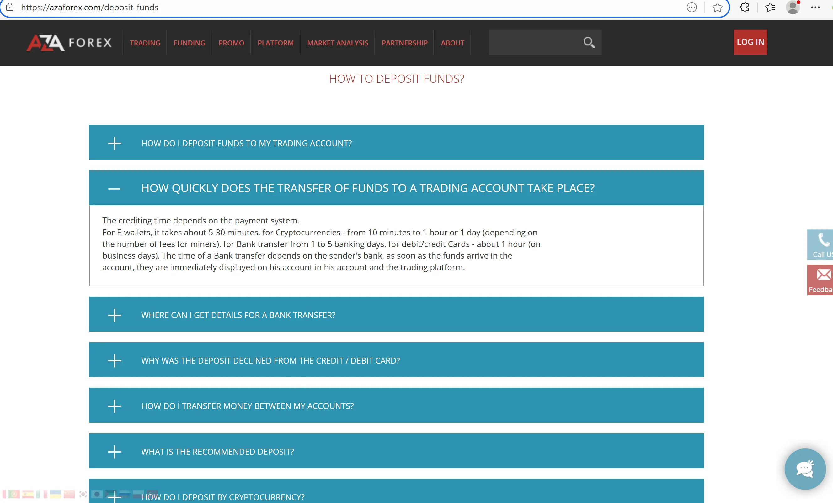 Deposit FAQs Deposit FAQs
