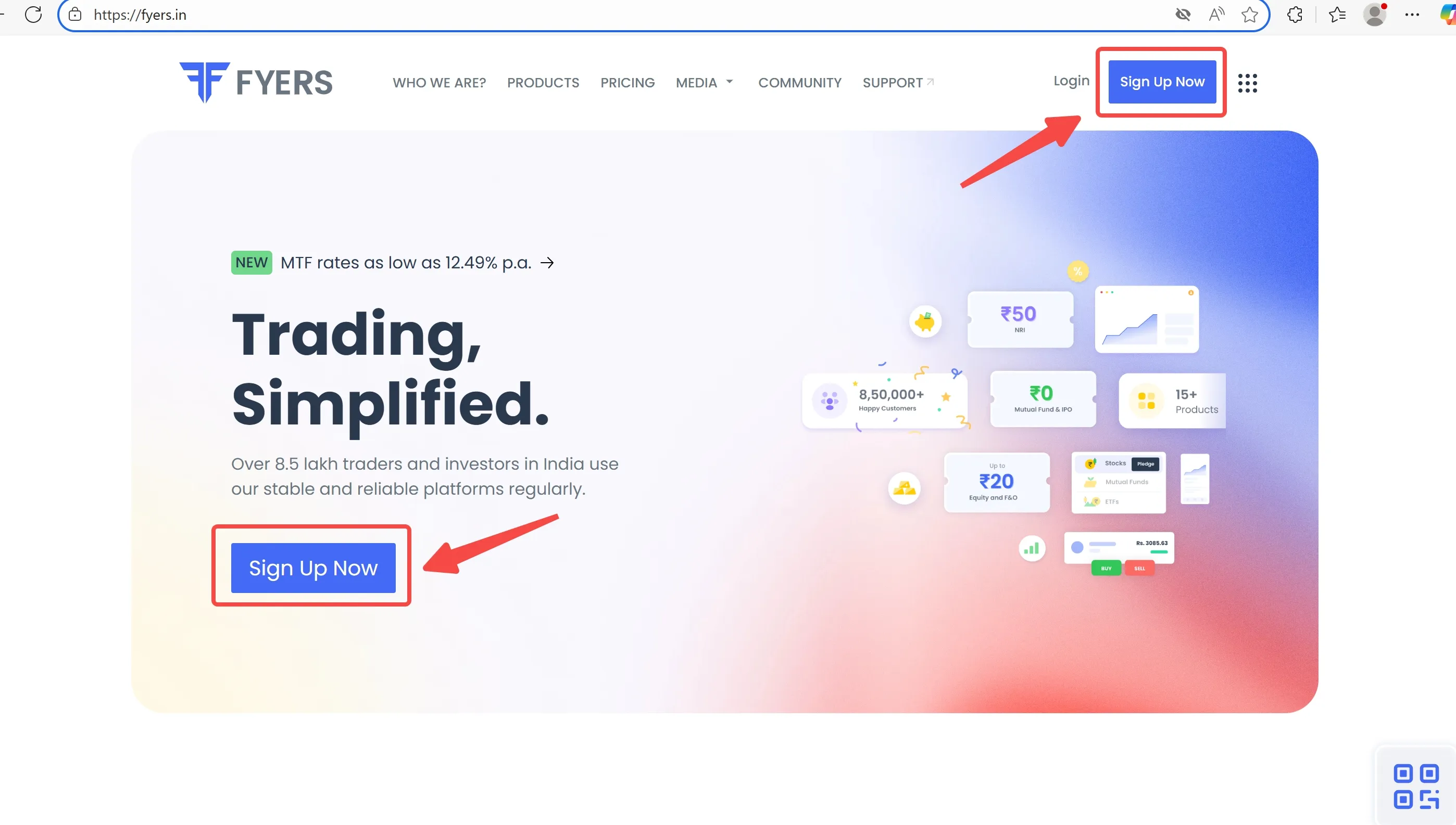 Click Sign Up Now Click Sign Up Now
