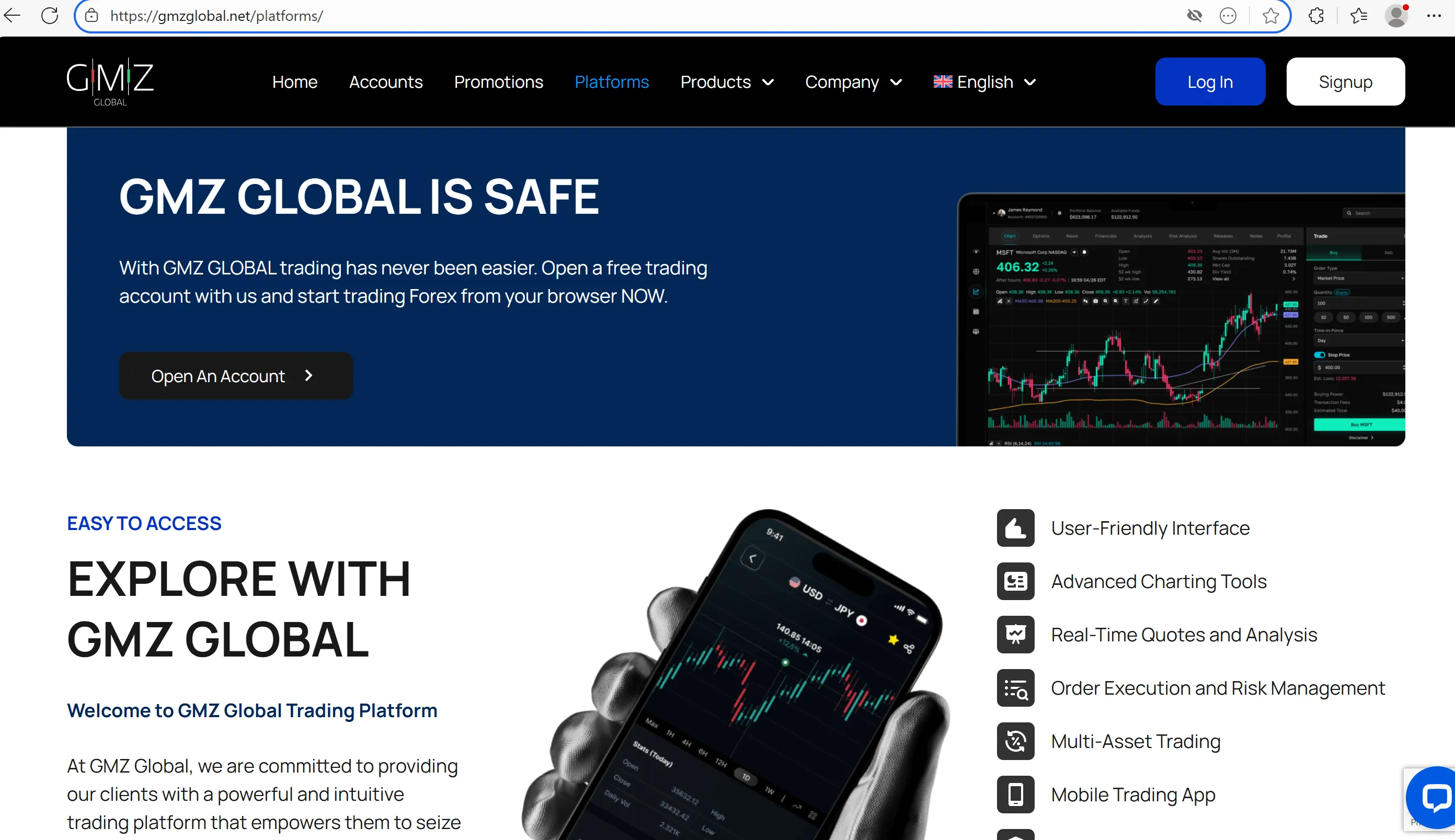 Trading platform Trading platform