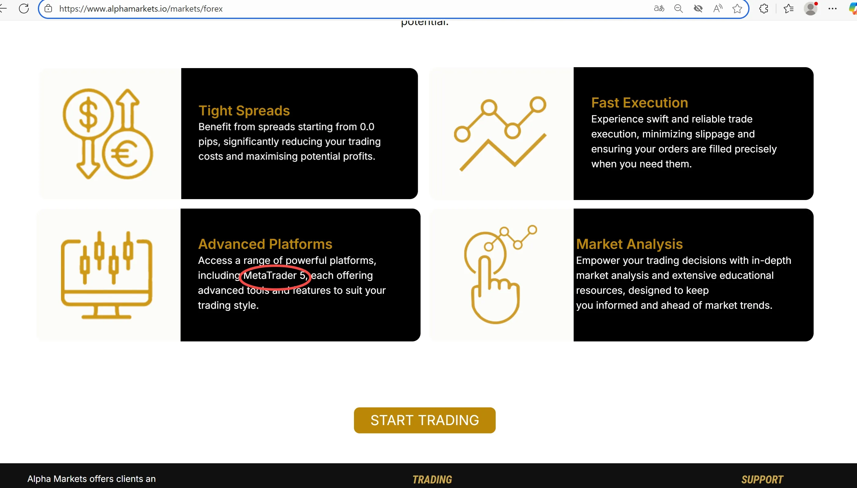 Trading platform Trading platform