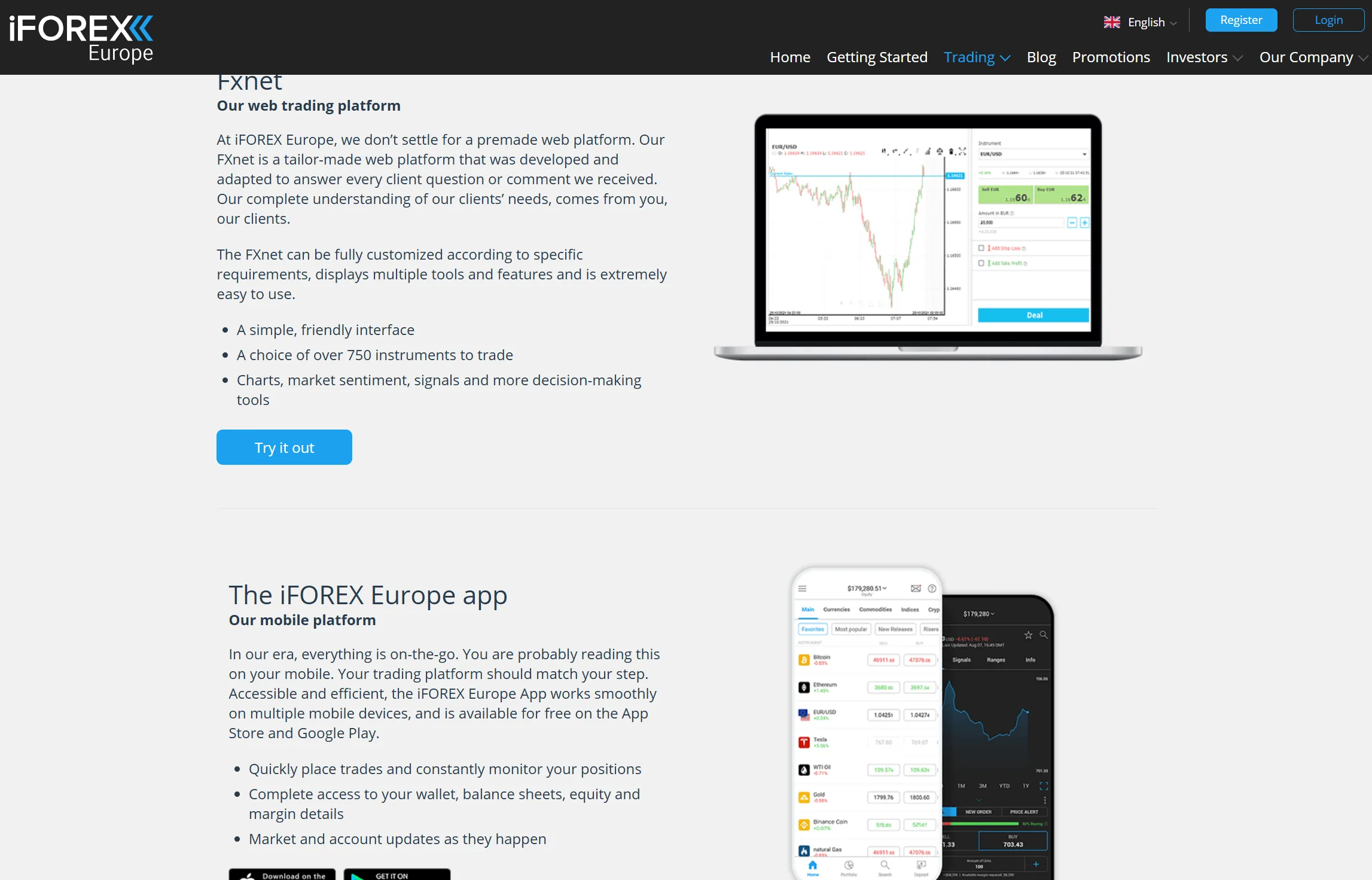 Trading platform Trading platform