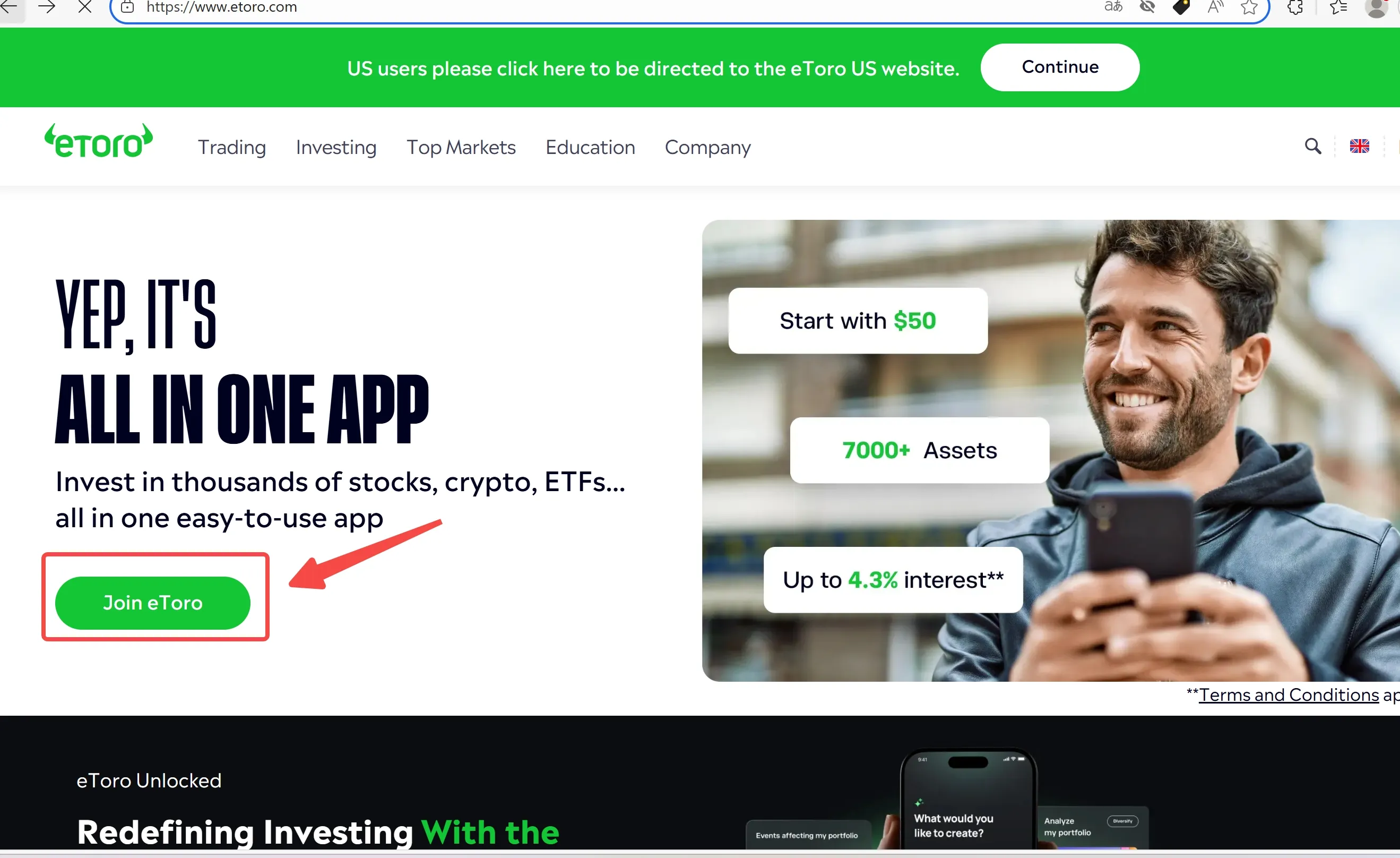 Click Join eToro Click Join eToro