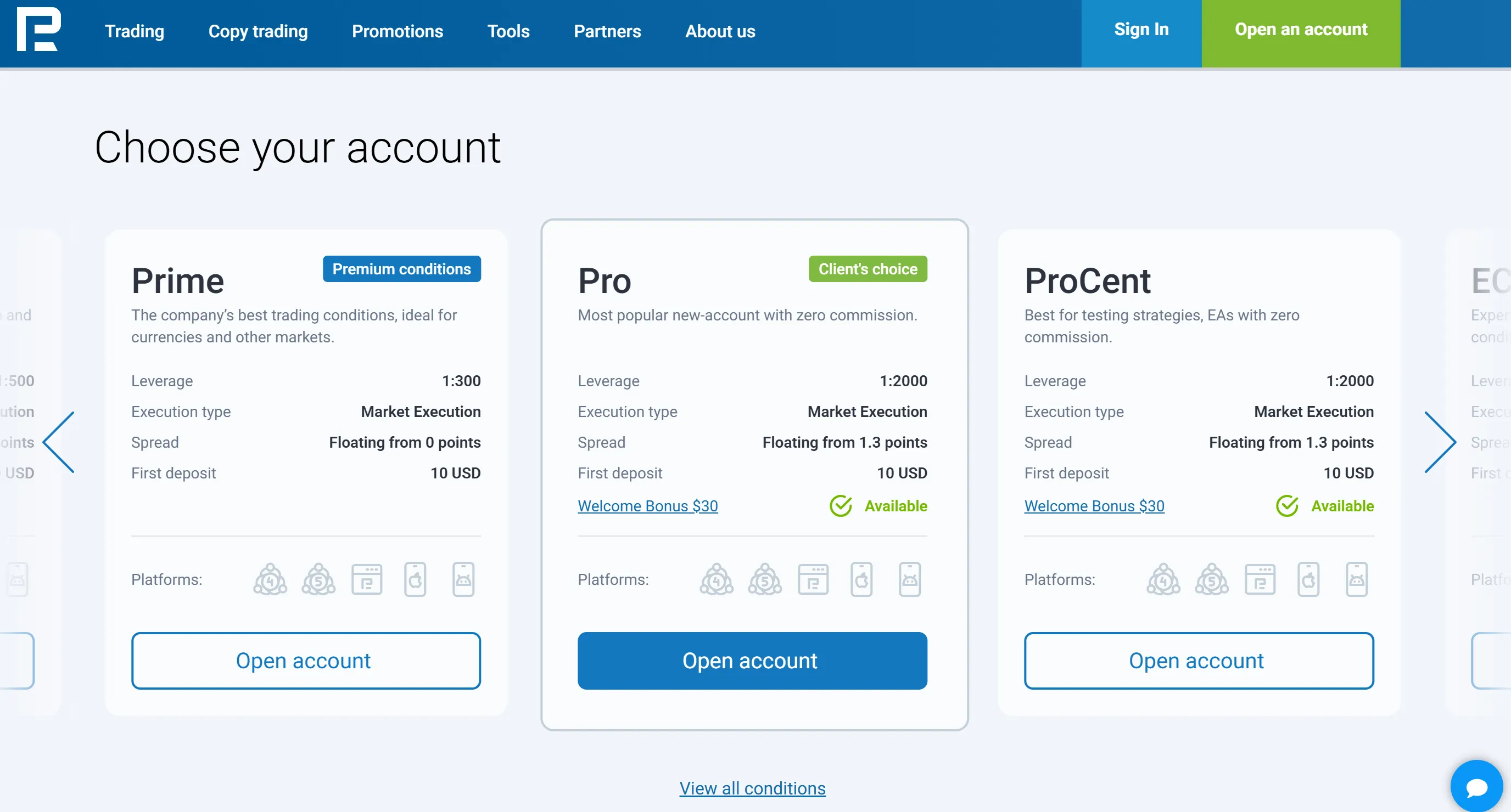 Account types Account types