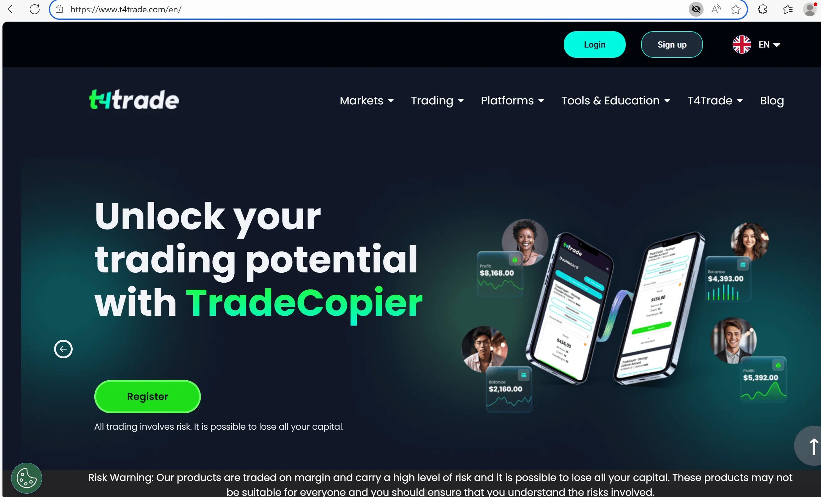 T4Trade's homepage T4Trade's homepage