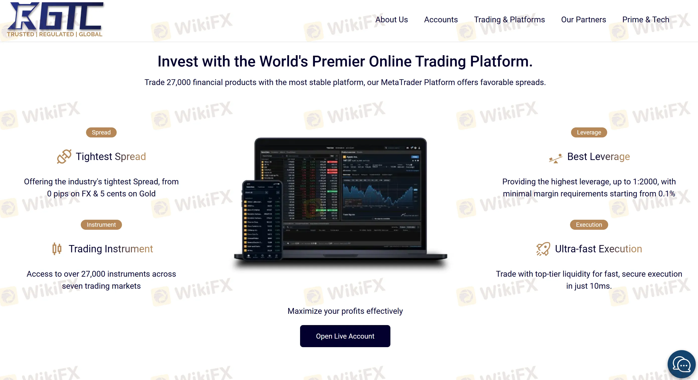 Trading conditions