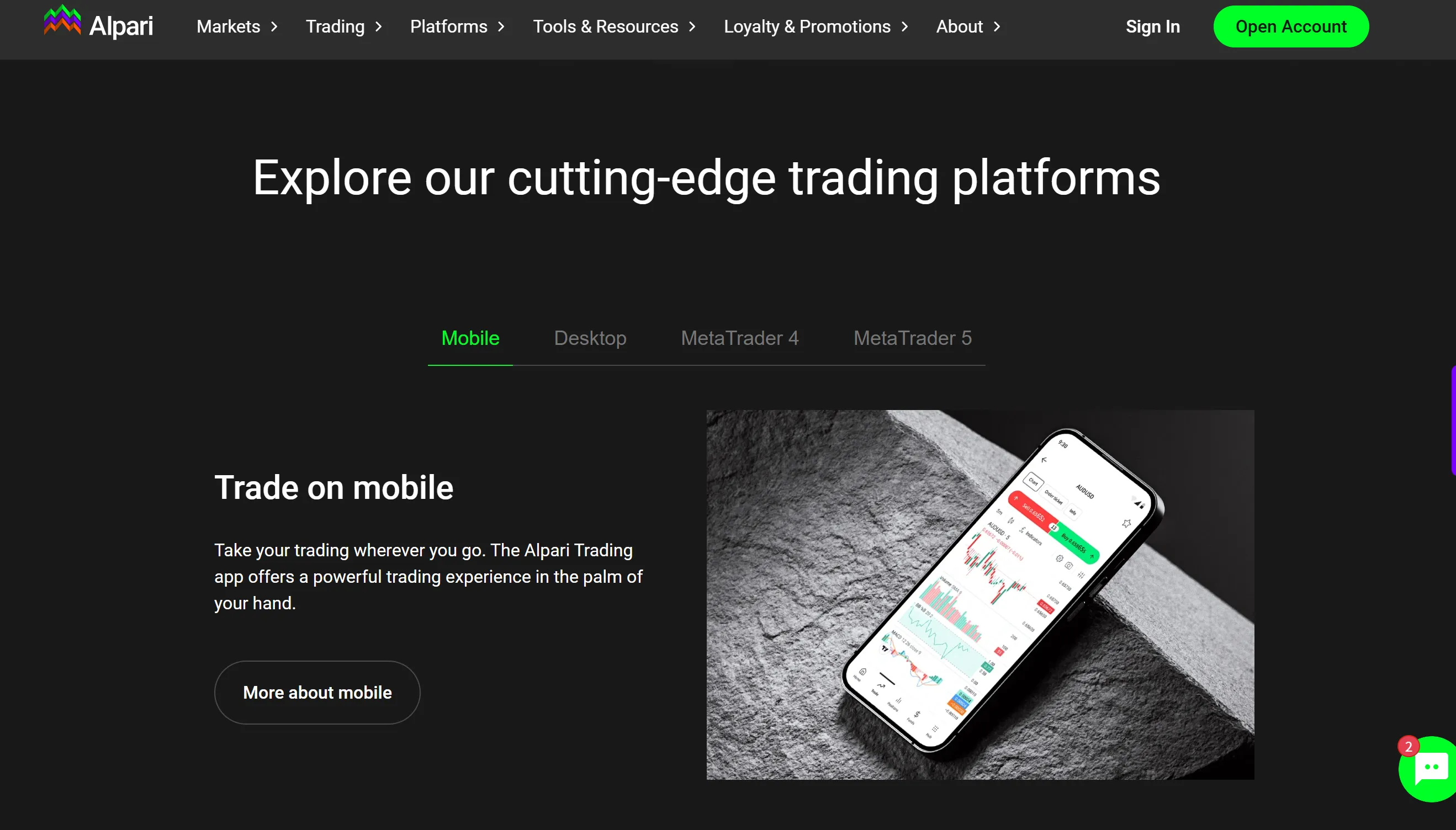 Trading platform Trading platform