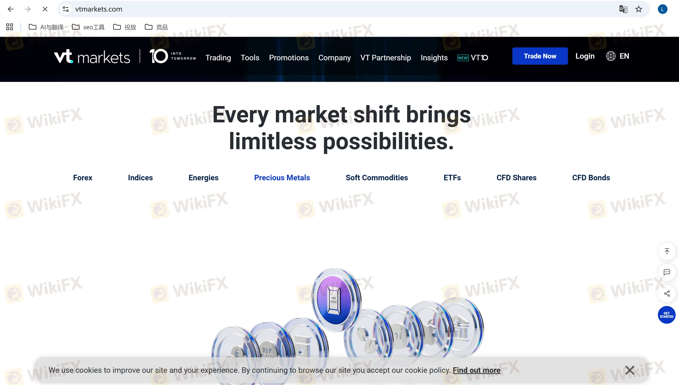 informasi pasar VT Markets