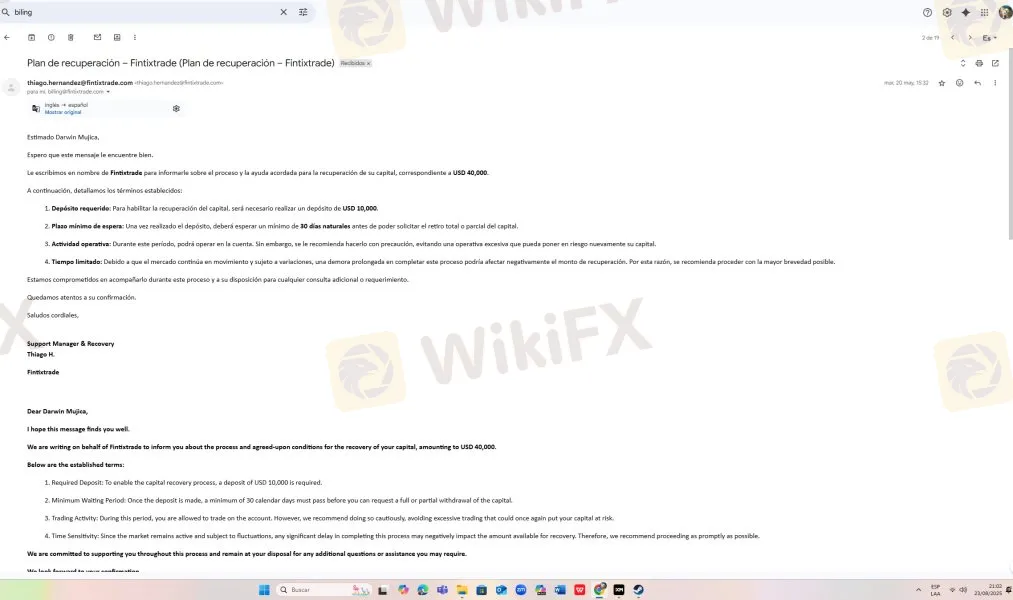 Finfixtrade estafa