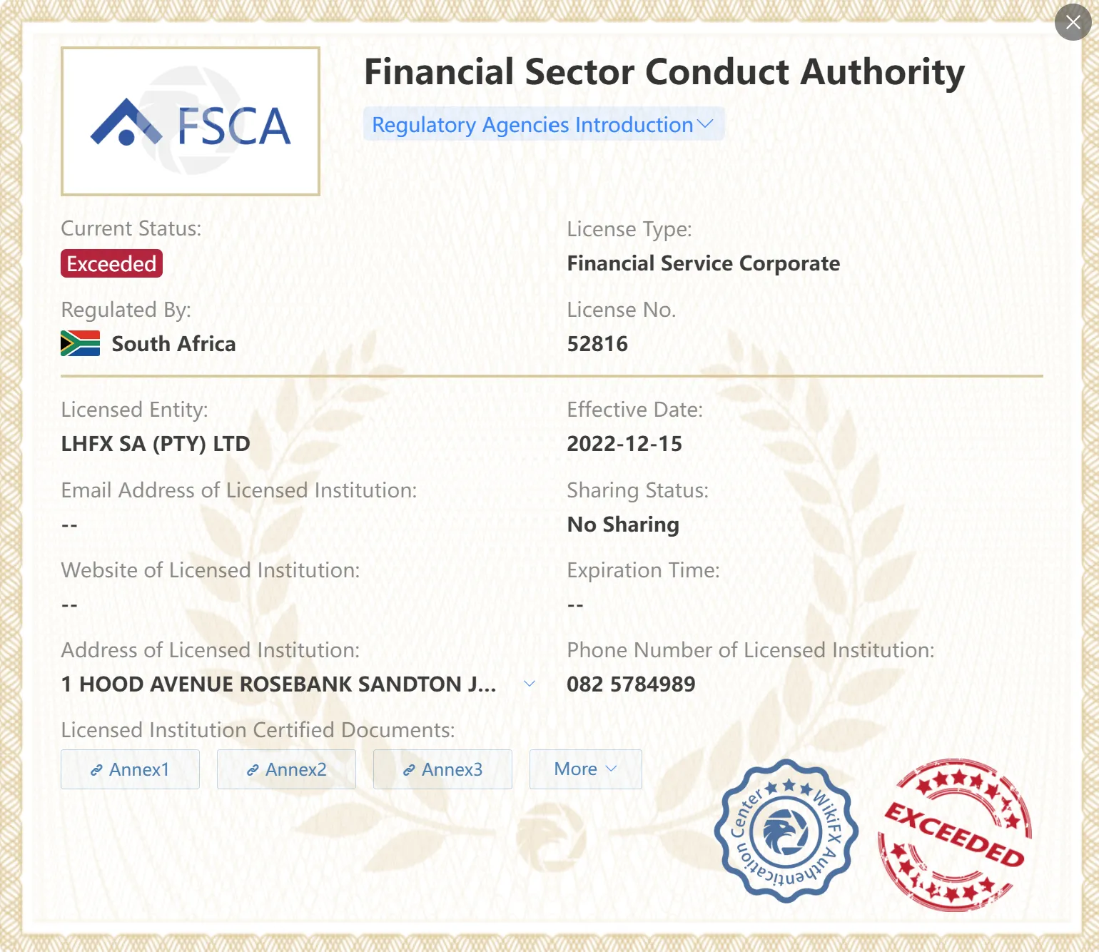 FSCA FSCA