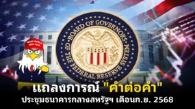 แถลงการณ์ "คำต่อคำ" ประชุมธนาคารกลางสหรัฐฯ เดือนก.ย. 2568
