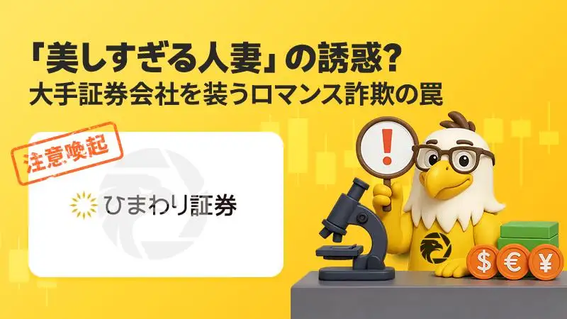 「美しすぎる人妻」の甘い罠？大手証券会社を装うロマンス詐欺の罠
