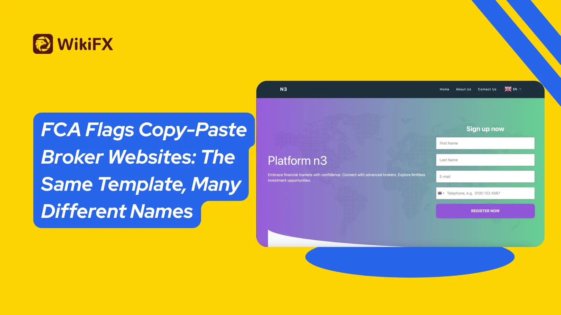 FCA Flags Copy-Paste Broker Websites: The Same Template, Many Different Names
