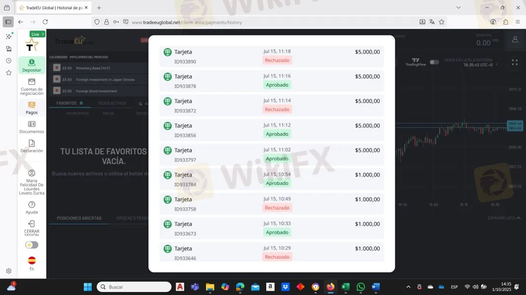 TradeEU global estafa