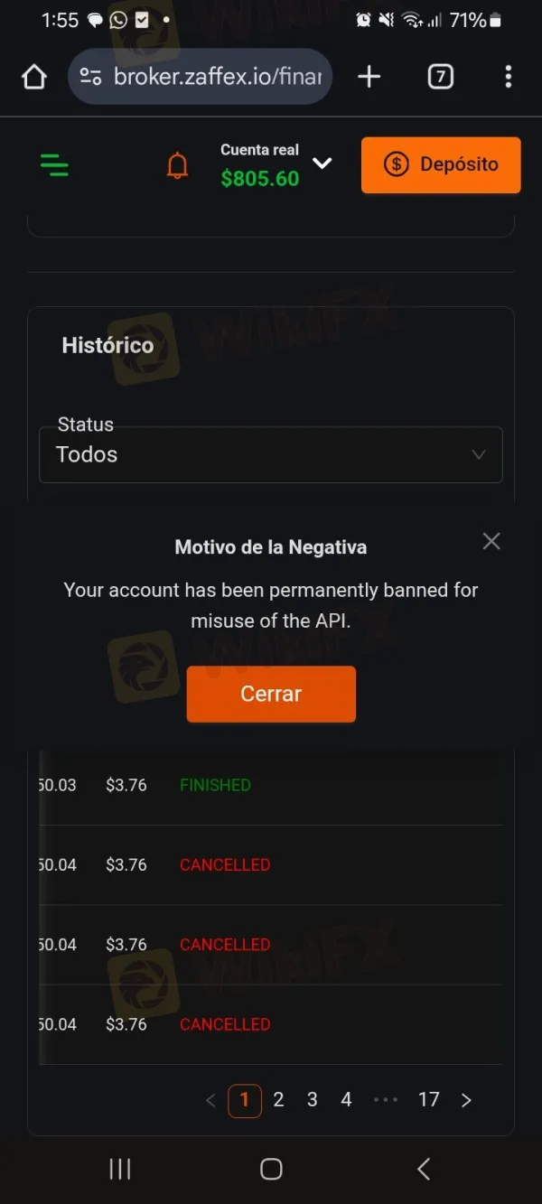 Zaffex fraude