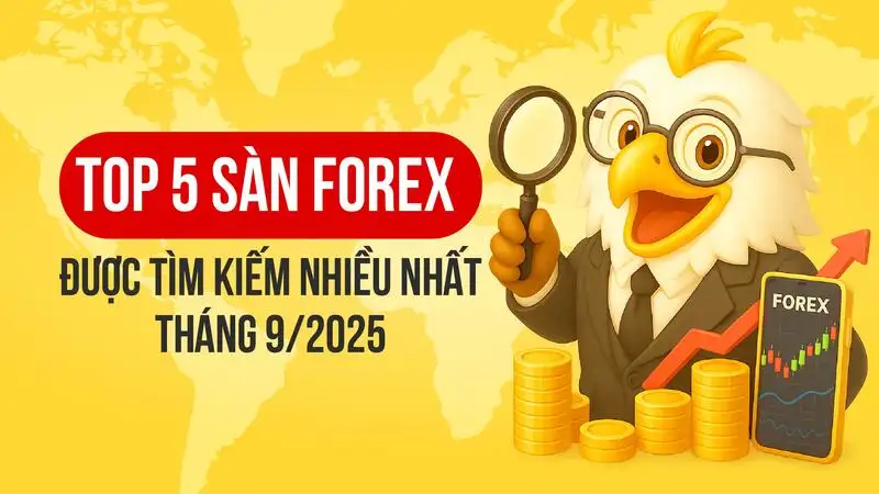Top 5 sàn Forex được tìm kiếm nhiều nhất tháng 09/2025 trên WikiFX