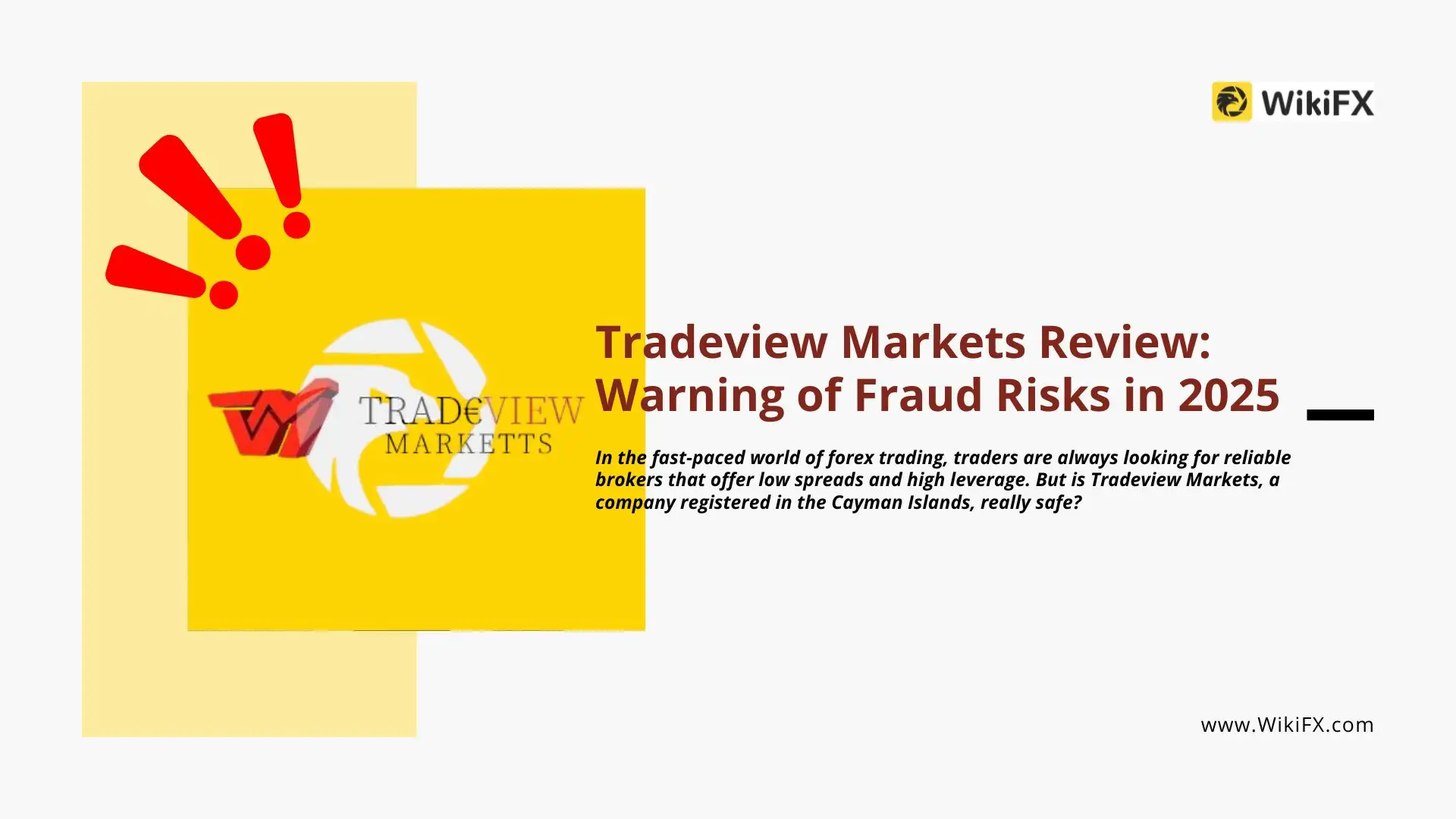 Tradeview Markets Review: Warning of Fraud Risks in 2025
