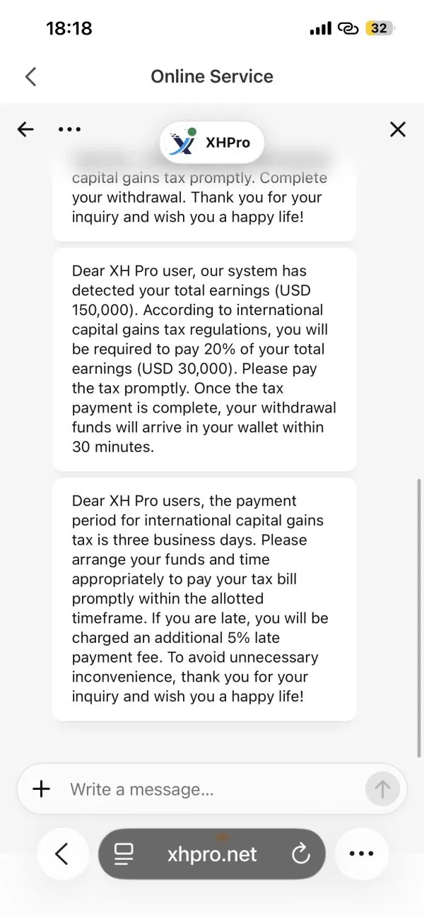 XH Pro estafa XH Pro estafa