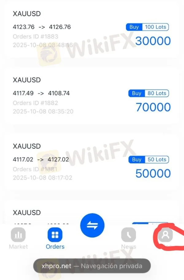 XH Pro estafa