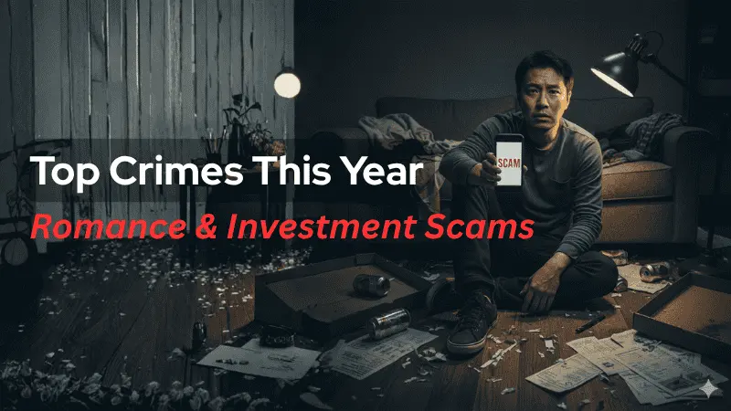Top Crimes This Year: Romance & Investment Scams