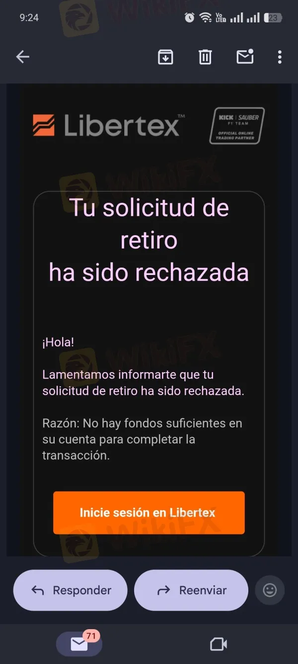 Libertex opiniones negativas.