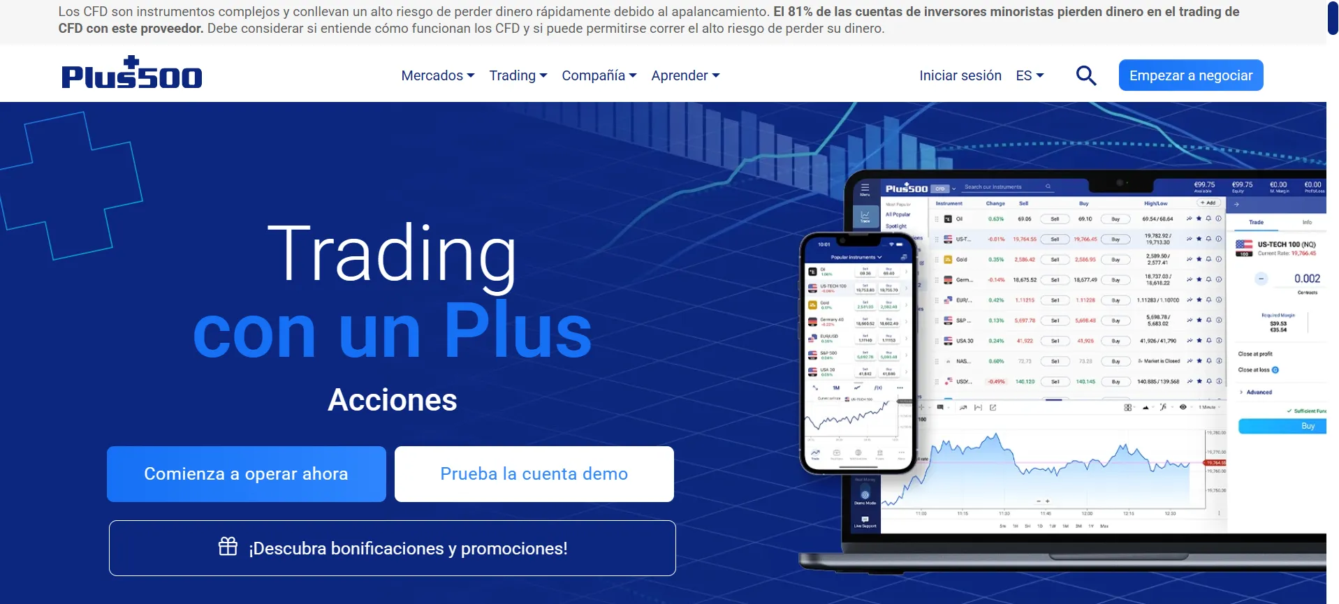 Plus500 opiniones
