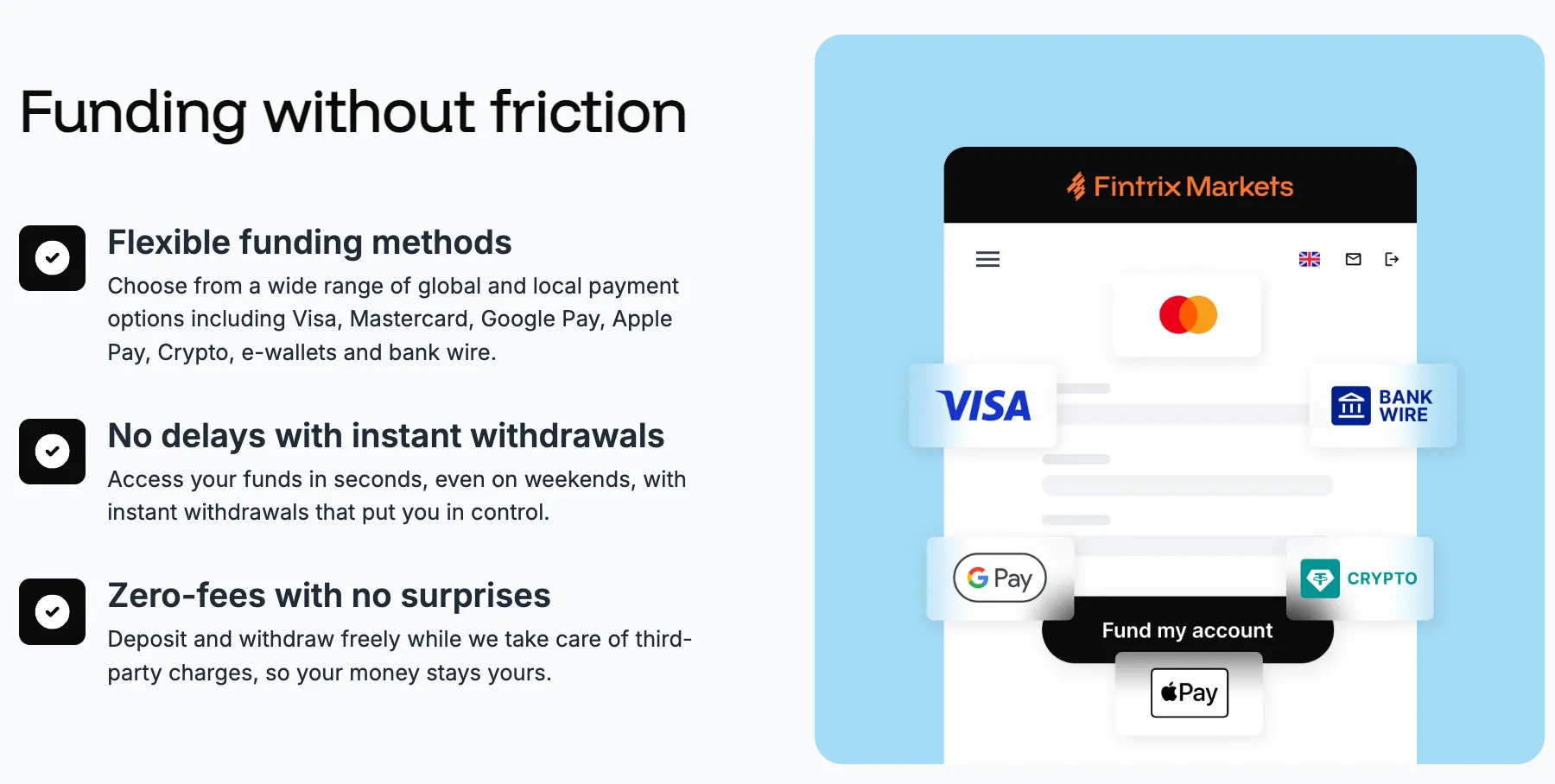 Deposit and Withdrawal 