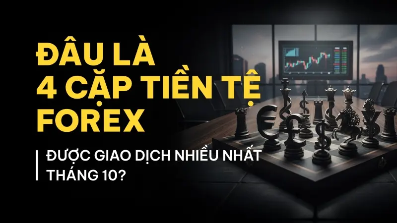Top 4 cặp tiền tệ Forex được giao dịch nhiều nhất tháng 10/2025: Phân tích dữ liệu thực tế