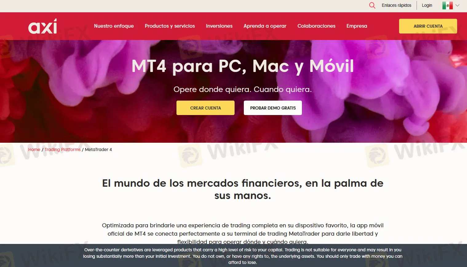 Axi broker análisis