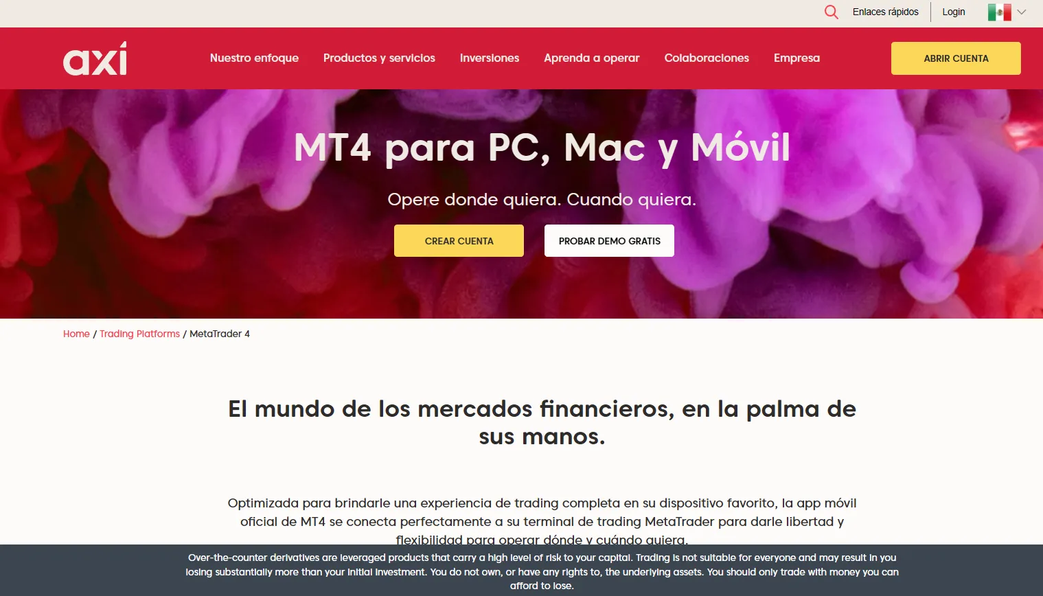 Axi broker análisis