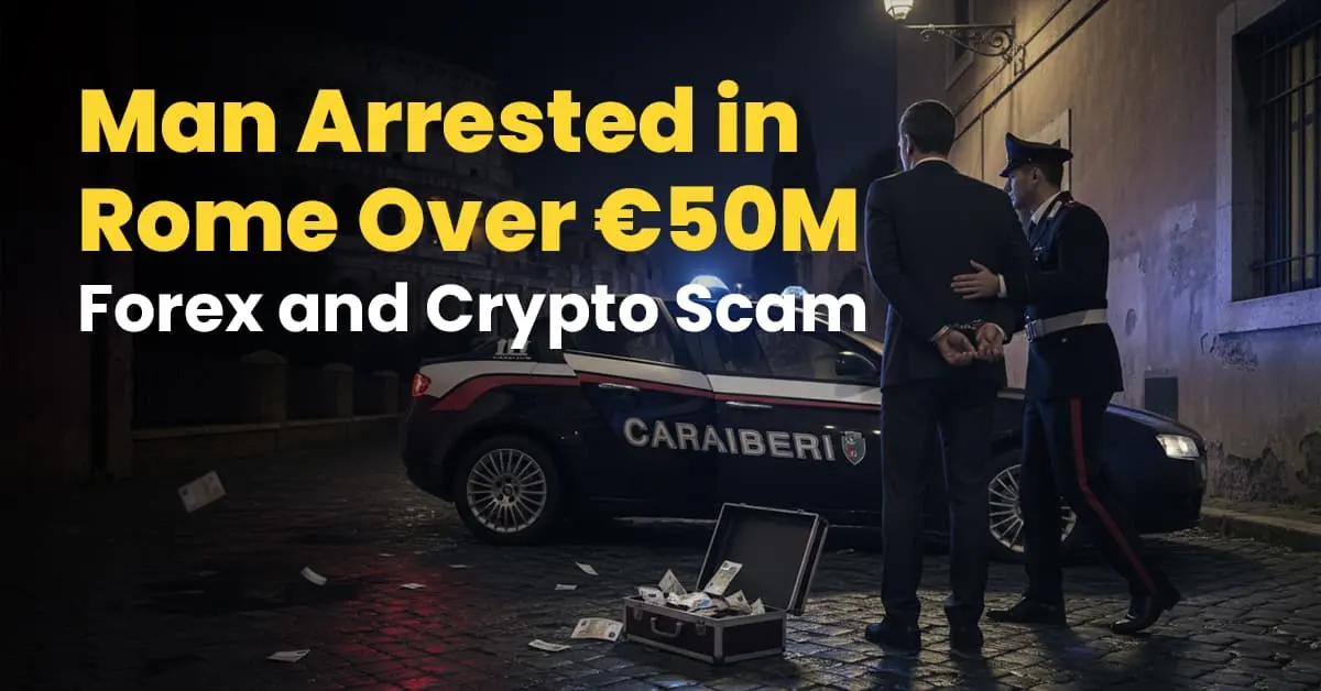 Man Arrested in Rome Over €50M Forex and Crypto Scam Targeting German Investors