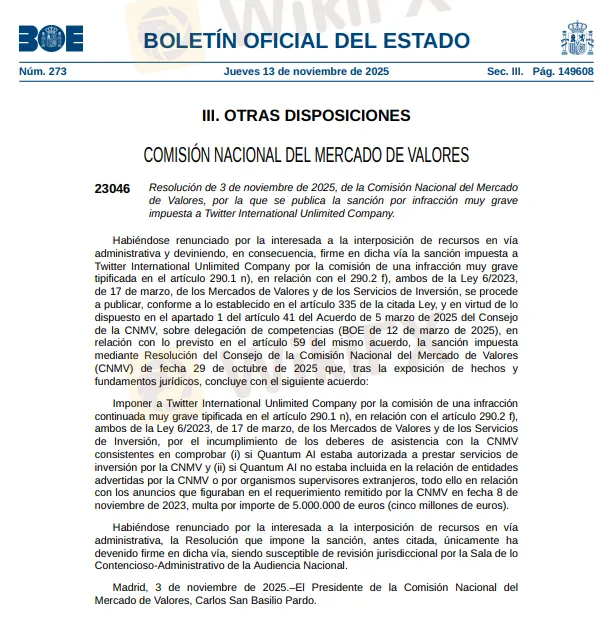 boletin-oficial-del-estado-november-2025-cnmv-menghukum-denda-x-twitter-milik-elon-musk-sebesar-5-juta-euro.png boletin-oficial-del-estado-november-2025-cnmv-menghukum-denda-x-twitter-milik-elon-musk-sebesar-5-juta-euro.png