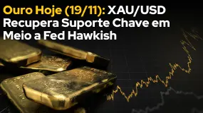 Ouro Hoje (19/11): XAU/USD Recupera Suporte Chave em Meio a Fed Hawkish