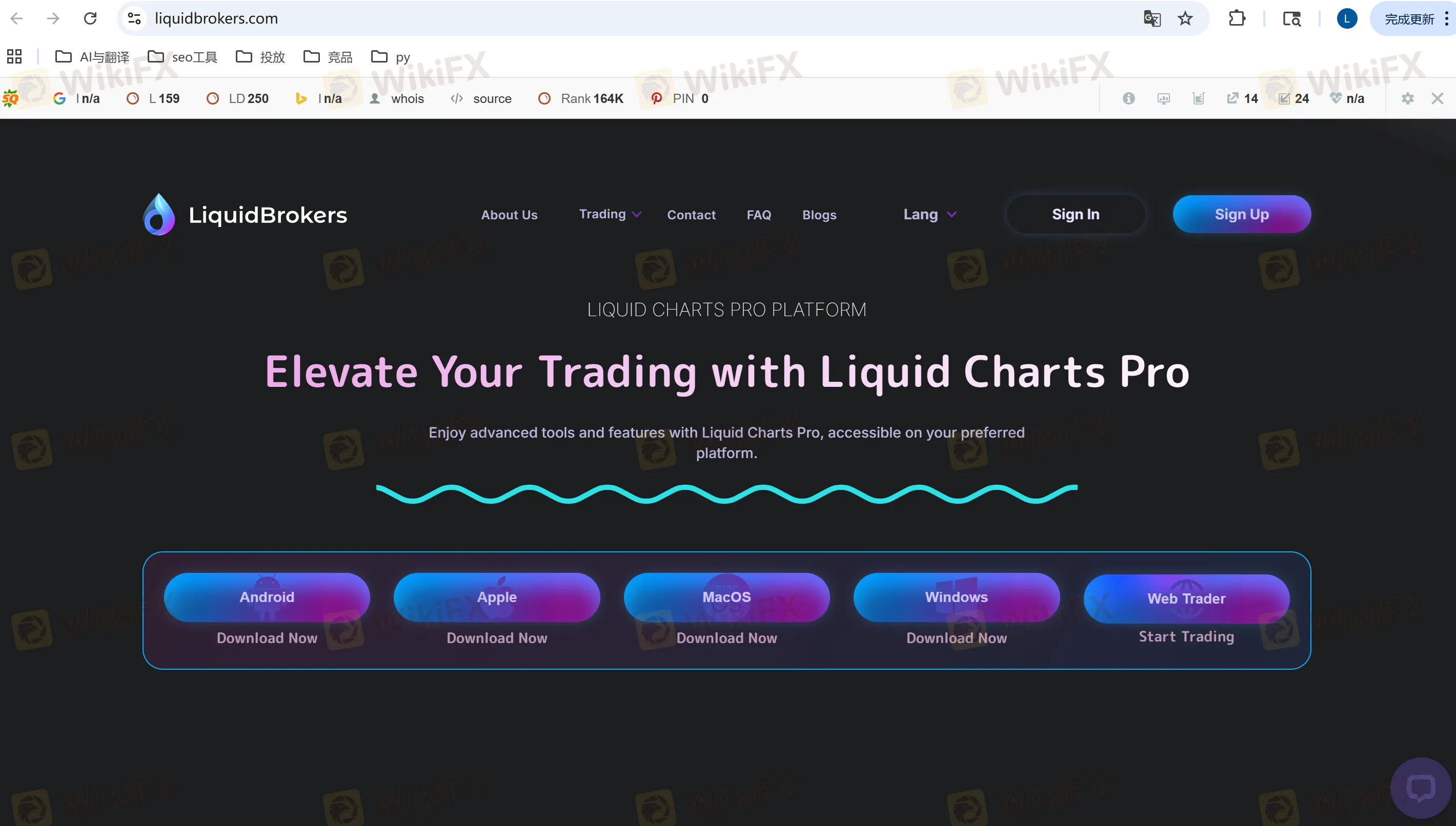 Liquid Charts/Liquid Charts Pro platform
