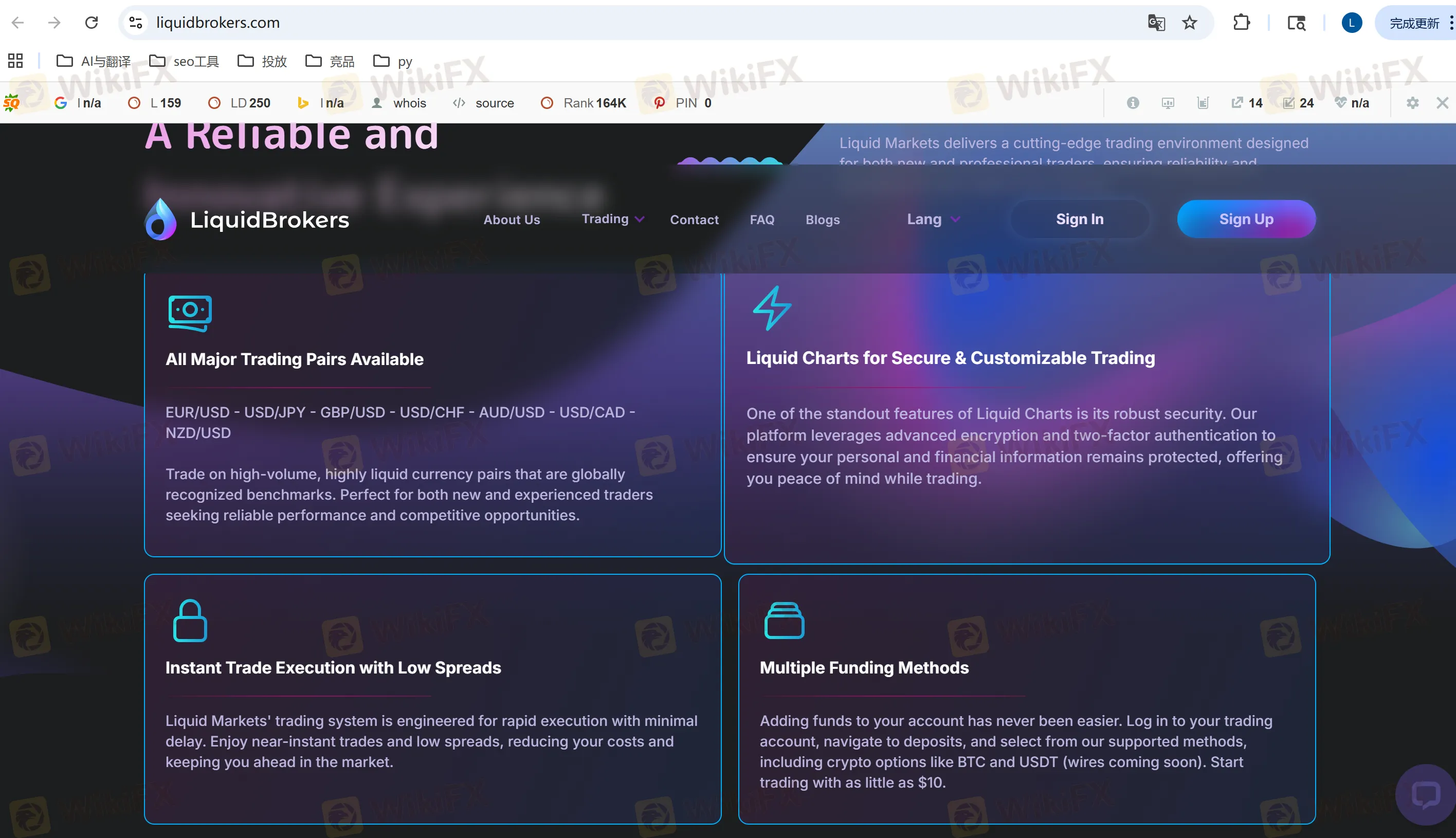 LiquidBrokers deposit