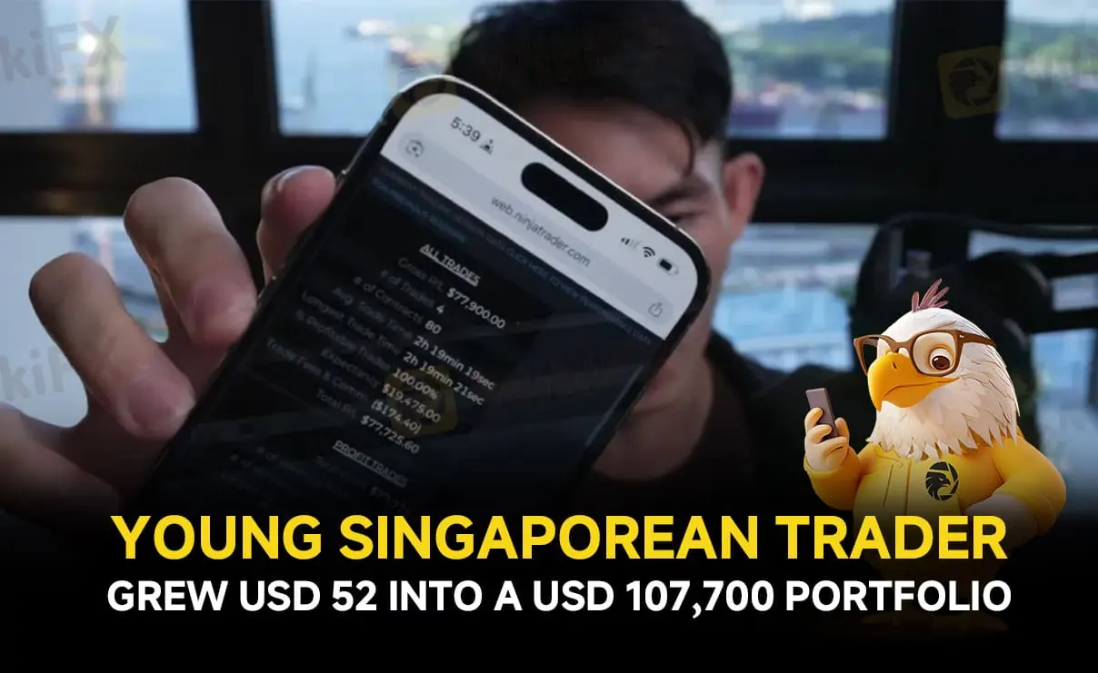 Young Singaporean Trader Grew USD 52 into a USD 107,700 Portfolio