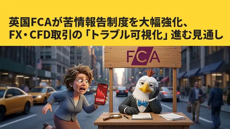 英国FCAが苦情報告制度を大幅強化、 FX・CFD取引の「トラブル可視化」進む見通し