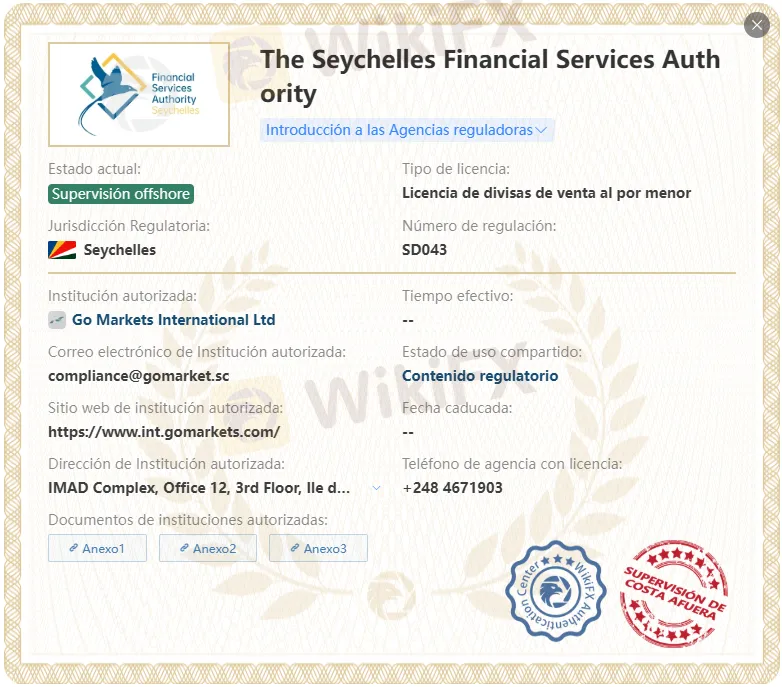 Radex Markets regulación