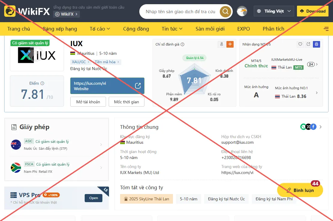 Sàn Forex lừa đảo IUX: Từ chiêu trò gian dối đến cú biến mất không dấu vết tại Việt Nam