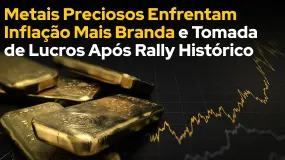 Metais Preciosos Enfrentam Inflação Mais Branda e Tomada de Lucros Após Rally Histórico