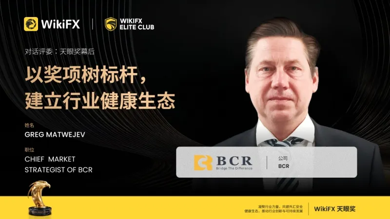 《对话评委：天眼奖幕后》| BCR首席市场策略师 Greg Matwejev