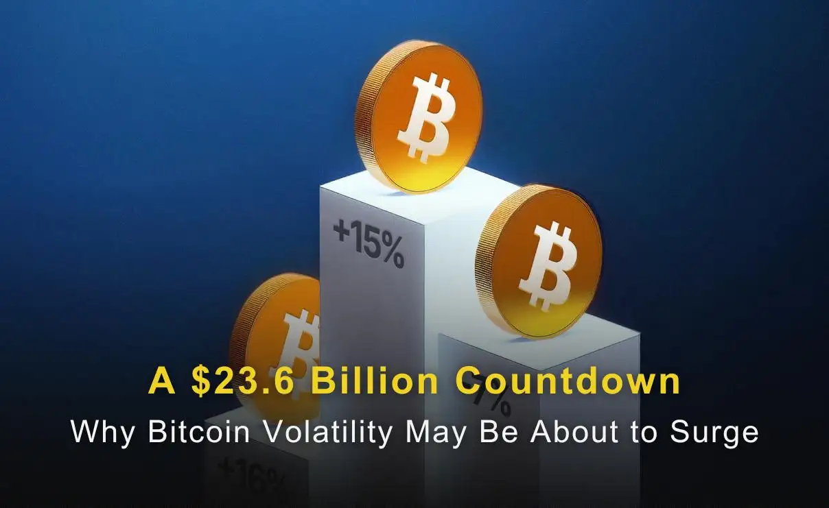 A $23.6 Billion Countdown: Why Bitcoin Volatility May Be About to Surge