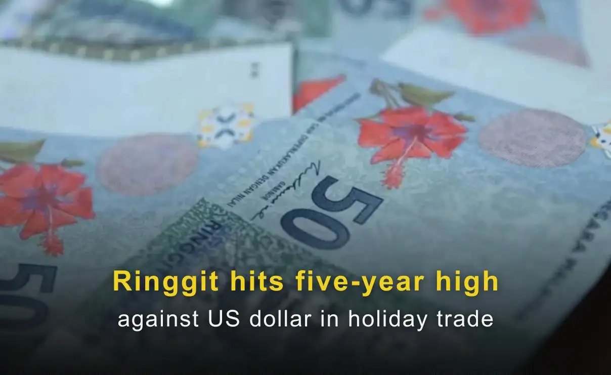 Ringgit hits five-year high against US dollar in holiday trade