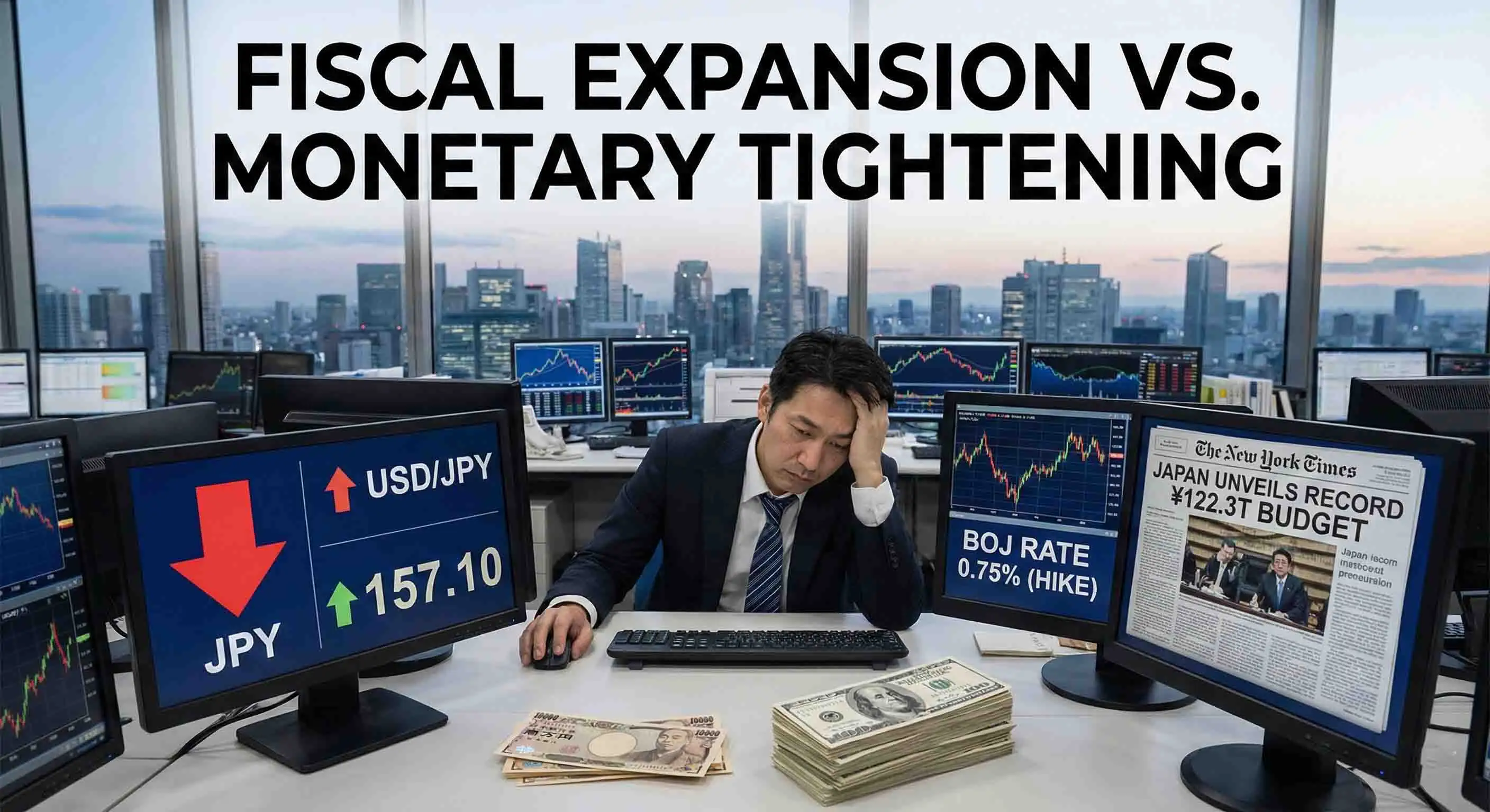 JPY Plunges as Japan's "Record Budget" Undercuts BOJ Hike