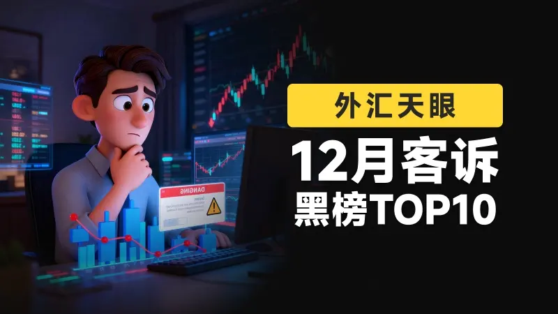 外汇天眼发布：12月客户投诉黑榜单TOP10