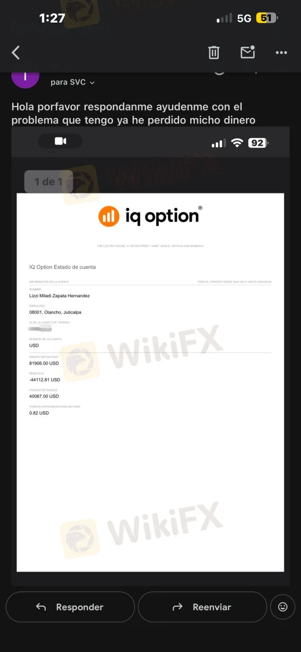 IQ Option estafa