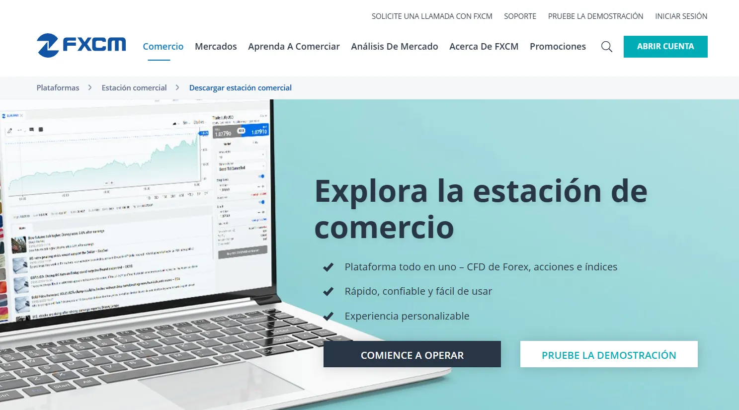 FXCM Plataformas