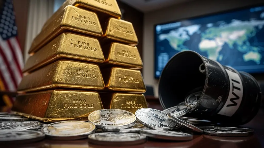 Gold & Silver Smash Records on Geopolitical Angst; Oil Plunges as Risk Premia Fade