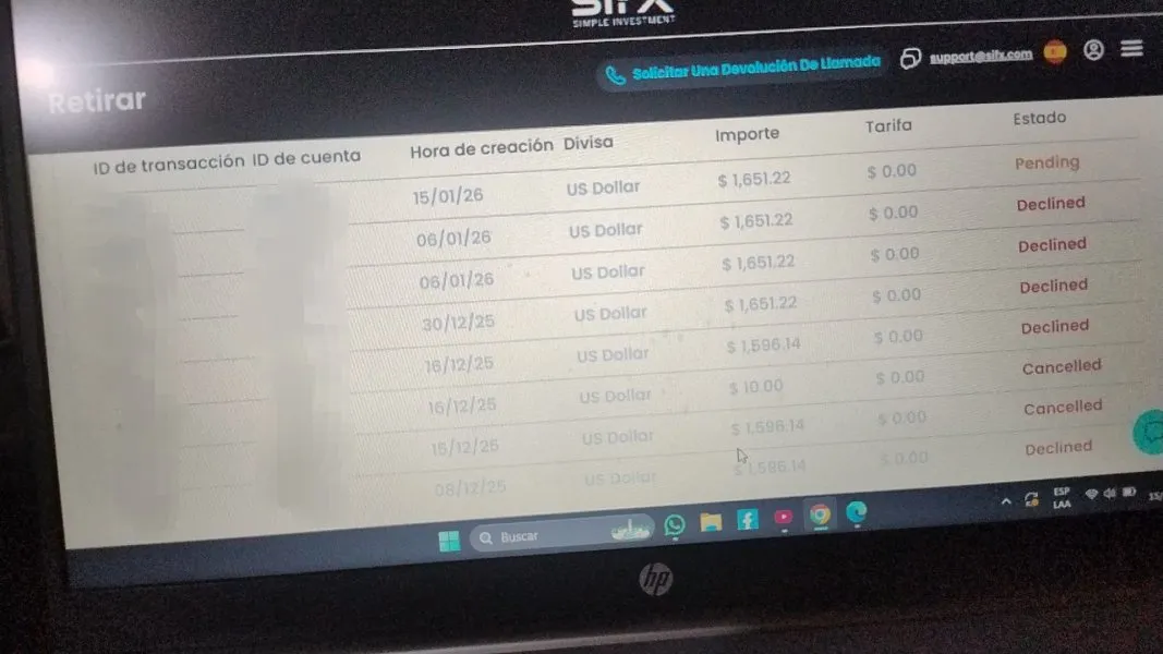 SIFX estafa SIFX estafa